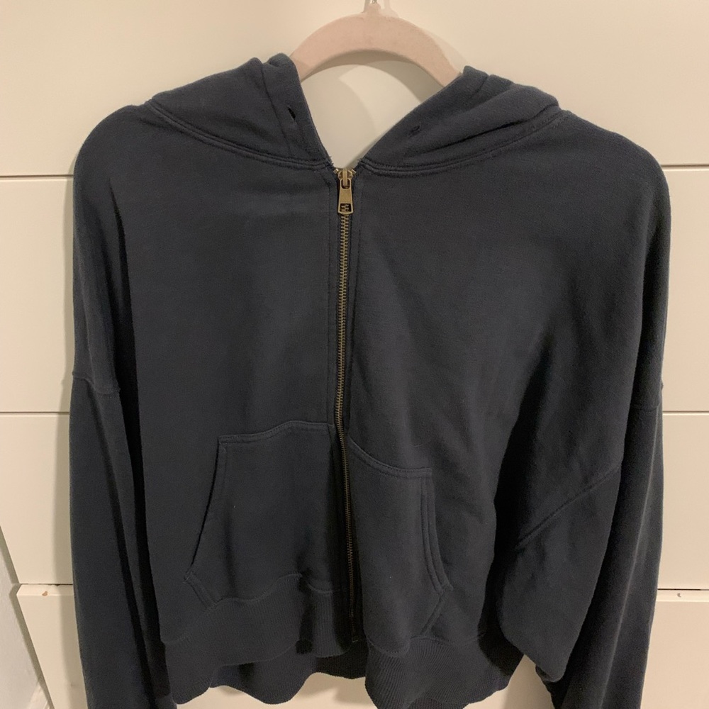 American eagle navy zip up jacket size xl worn once